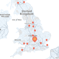 Map of UK with Q-Step Centres signposted